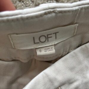 LOFT Off-White Trousers